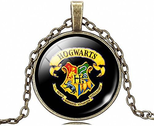 Harry Potter pendant necklace art picture glass cabochon vintage necklace necklace jewelry
