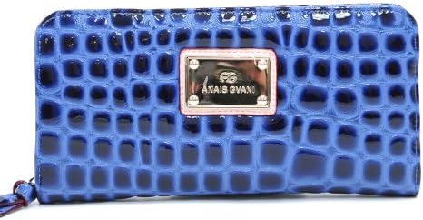 Women's Classic Croco Embossed Zip-around Wallet