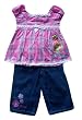 Toddler Girls 2pc Disney Princess Tiana Denim Capri Pants Set