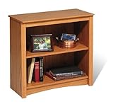 IMAGE OF Sonoma Contemporary Oak Finish 2-Shelf Bookcase