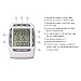 Docooler LCD Digital Alarm Timer with Triple Display 3-Line Timer Countdown Stopwatch