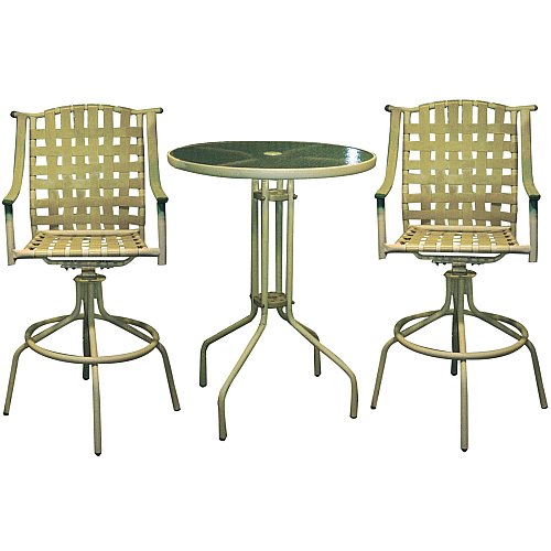 DC America 59806-3SD 3-Piece Bar Set- High-Top Bar Table