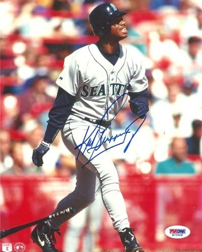 Ken Griffey, Jr. Autographed/Hand Signed 8x10 Photo Seattle Mariners PSA/DNA #M72509