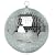 Silver 250mm Lightweight Mirror Ball. Boxed
