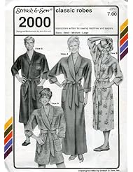 Single Detail Page Misc: Stretch & Sew Pattern 2000 ~ Classic Mens & Womens Robes ~ Small ~ Medium ~ Large - Stretch & Sew, Inc.