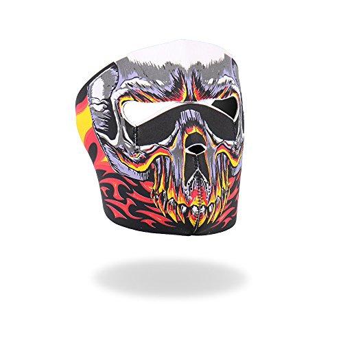 Hot Leathers Evil Skull Neoprene Face Mask (Multi)