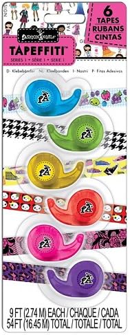 Tapeffiti Lucky Panda Tape Set (1 Pack of 6 Decorative Mini-Tapes)