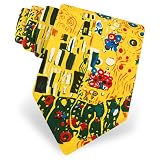 Men's The Kiss Gustav Klimt Silk Tie by Wild Ties in Yellow