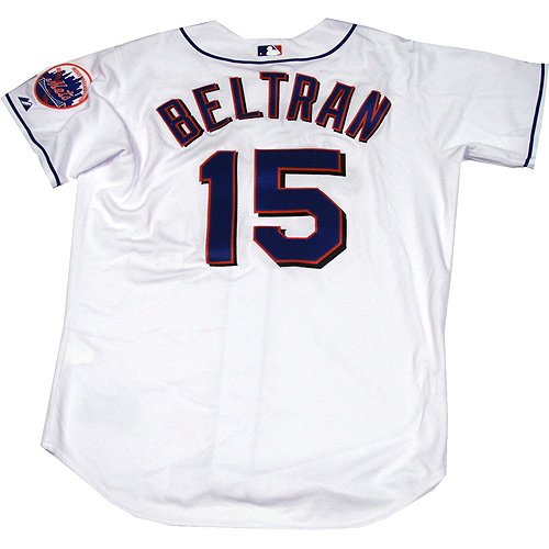 Steiner Sports MLB New York Mets Carlos Beltran Authentic Mets Home White Jersey Size 48