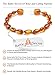 Baltic Amber Baby Teething Bracelet Anklet / Extra Safe & Authentic / 50% Richer and Higher in Value / Natural Teething Remedy / Soothes Inflammation, Drooling, Rashes /CGN.P-BN/ 13.5CM / 5.3IN