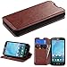 MyBat MyJacket Wallet Case with Tray for LG Optimus L90 - Retail Packaging - Brown
