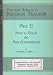 Part II - How to Teach the First Communicant (Practical Helps for the Religion Teacher)