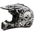 O'Neal Racing 3 Series Damage Youth Boys Off-Road/Dirt Bike Motorcycle Helmet - Black/White / Medium