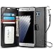 Samsung Galaxy Note 7 Case, J&D [Wallet Stand] [Slim Fit] Heavy Duty Protective Shock Resistant Flip Wallet Case for Samsung Galaxy Note 7 - Black