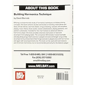 Mel Bay Presents Building Harmonica Technique: A Comprehensive Study of Harmonica Techniques and Blues Soloing Concepts