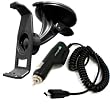 ChargerCity Garmin Nuvi 2xx GPS Car Mounting Kit w/ Vehicle power cable car charger cord