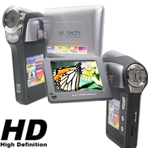 NEW HDDV2000 High Resolution SILVER DIGITAL VIDEO CAMCORDER / STILL CAMERA