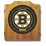 NHL Boston Bruins Dart Cabinet includes Darts and Board