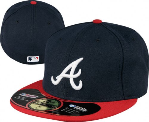Atlanta Braves Navy w/Red Brim Home 2010 Authentic On-Field 59FIFTY Fitted Hat