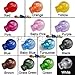 25pcs Cord Lock Round Ball Toggle Stopper Plastic Cord Locks for Drawstrings Outdoor DIY Craft Transparent Clear Frost FLS046-T(Mix-s)
