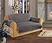 Elegance Linen Quilted Pet Dog Children Kids Furniture Protector Microfiber Slip Cover Sofa, Gray