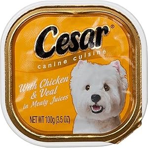 Cesar Select Dinners for Small Dogs with Chicken and Veal in Meaty Juices