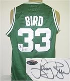 Larry Bird Autographed/Hand Signed Boston Celtics Green Reebok Basketball Jersey