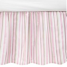 Carters Everyday Easy Dust Ruffle, Pink/Green/BrownCarters Everyday Easy Dust Ruffle