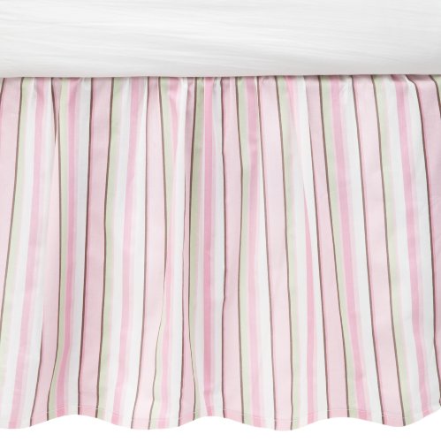 Carters Everyday Easy Dust Ruffle - Pink Green Brown product image