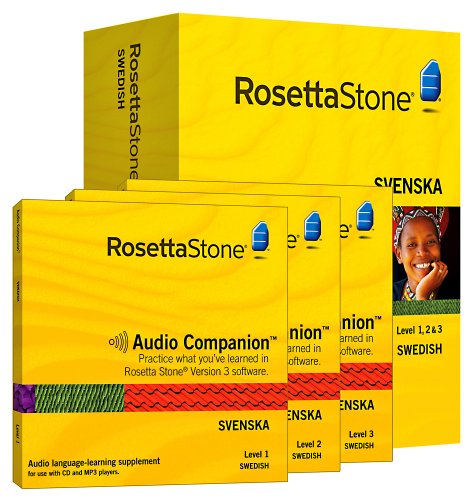 Rosetta Stone Version 3: Swedish Level 1, 2 & 3 Set with Audio Companion