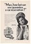 1970 National Car Rental Girl Max Computer Print Ad