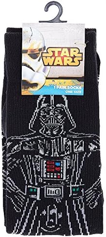 Branded Socks Mens Black Darth Vader Cape Pair Socks Disney Star Wars Character One Size