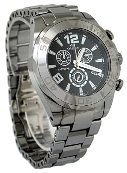 Oniss #ON8405-M Men's Tungsten Swiss Movement Chronograph Watch