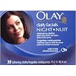 Olay Daily Facials Night, Deep Pore Cleansing Cloths, 30 lathering cloths