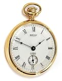 Bernex Swiss Made Mechanical Gold Plate Open Face Pocket Watch