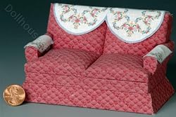 Miniature Blue Floral Chair Set Kit by Lindee's Little Linens