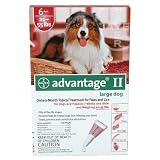 Bayer Advantage II Red 6-Month Flea Control for Dogs 21-55 lbs.