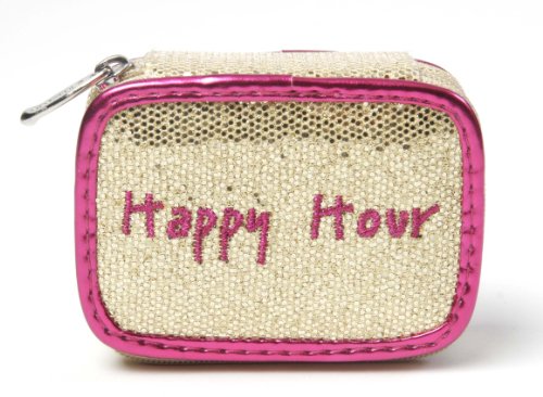 MIAMICA TRENDY EMBROIDERED TRAVEL GOLD GLITTER