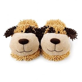 Aroma Home Fuzzy Friends Slippers - Dog