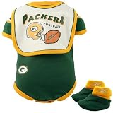 Reebok Green Bay Packers Green Newborn Mesh Bib & Booties Set