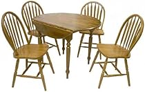 Hot Sale TMS 5 Piece Drop Leaf Dining Set, Oak