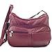 Goson Cowhid Leather Handbag Purse with Cell Phone Holder & Many Pocket