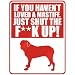 New  If U Haven't Loved A Mastiff , Just Shut The Fmastiffmastiffk Up !  Parking Sign Dog