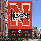 Nebraska Cornhuskers 28x40 Championship Banner Flag
