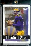 2008 Sage HIT # 5 Joe Flacco - Delaware, QB - First OFFICIAL Football Card - NFL Rookie Card in Protective Screw Down Display Case