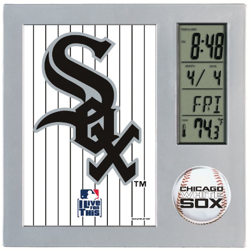 MLB Chicago White Sox Digital Desk Clock