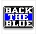 Vinyl Junkie Graphics Back The Blue Sticker
