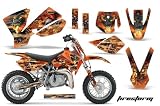 Amr Racing KTM Sx 50 Mx Dirt Bike Graphic Kit - 2002-2008: Firestorm: Orange