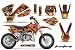 Amr Racing KTM Sx 50 Mx Dirt Bike Graphic Kit - 2002-2008: Firestorm: Orange