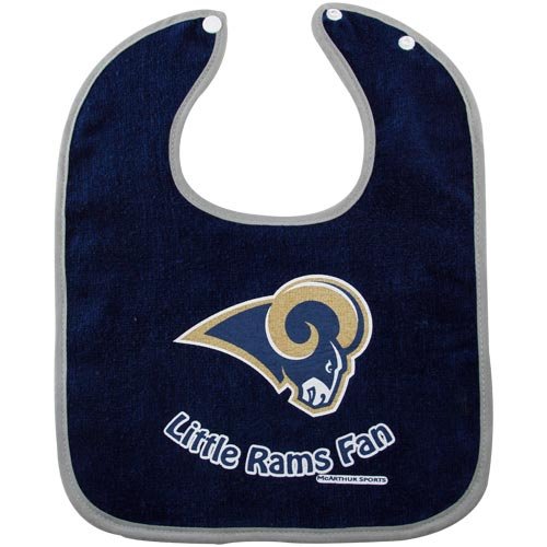 St Louis Rams 2-Tone Snap Baby Bib